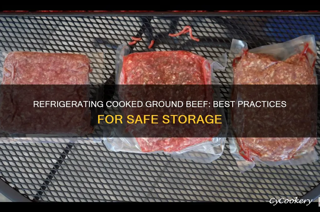 can i refrigerate cooked ground beef