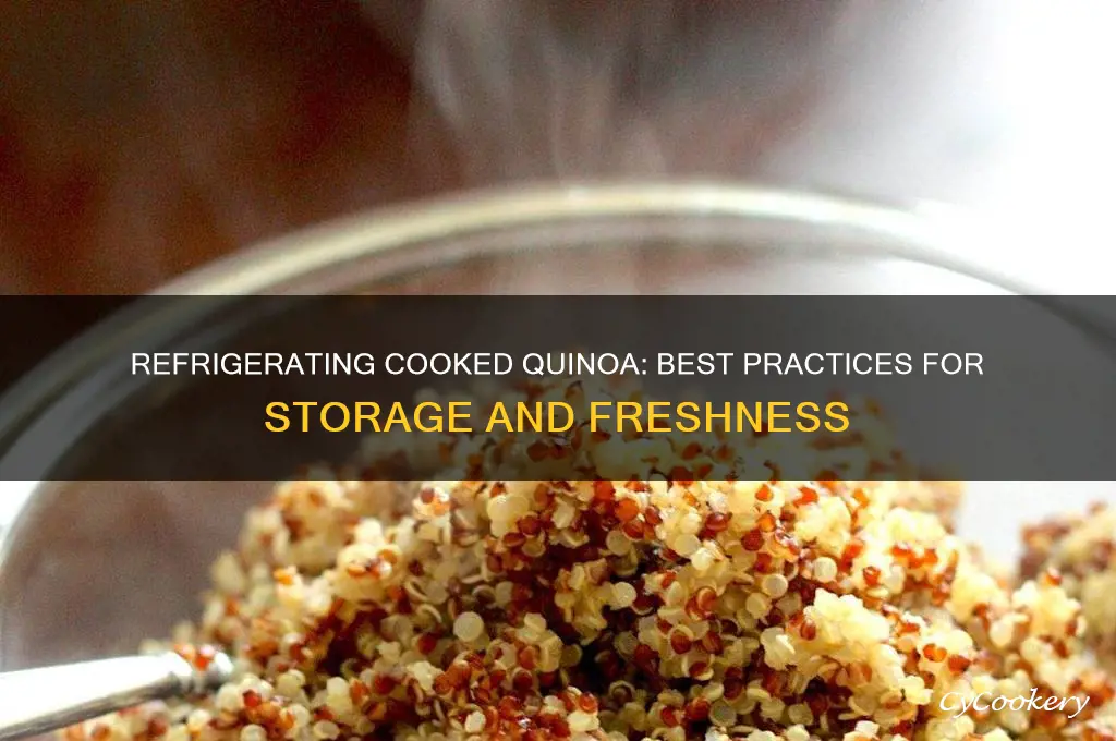 can i refrigerate cooked quinoa