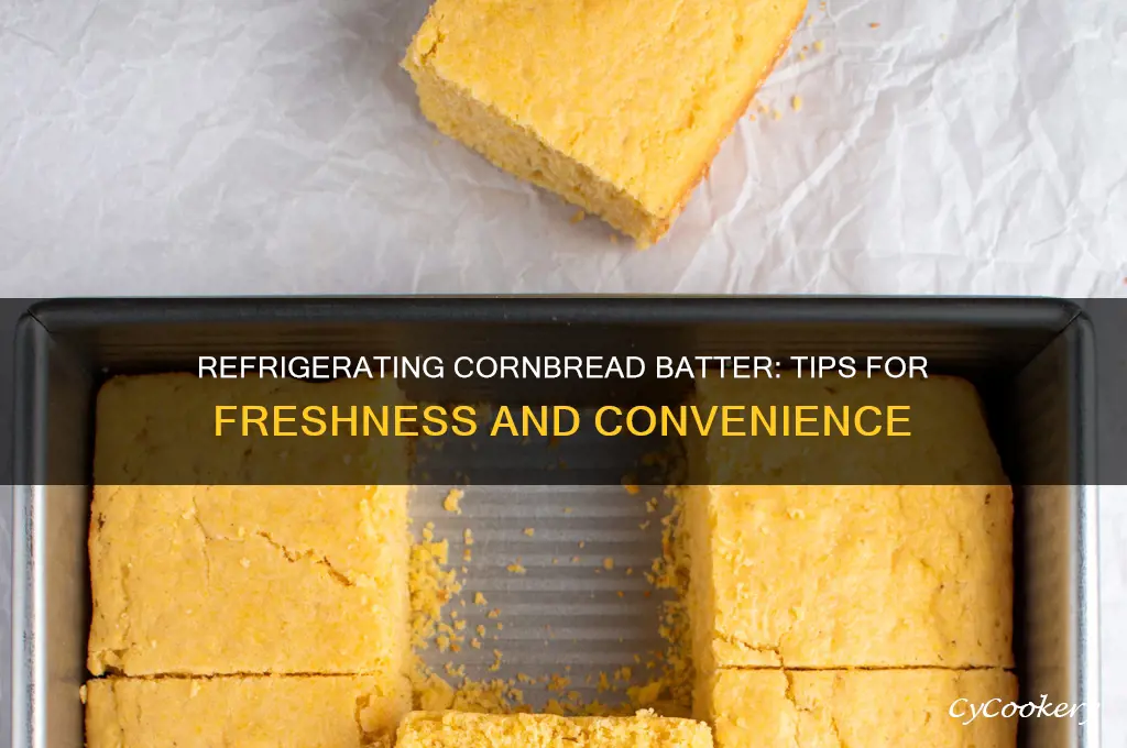 can i refrigerate cornbread batter