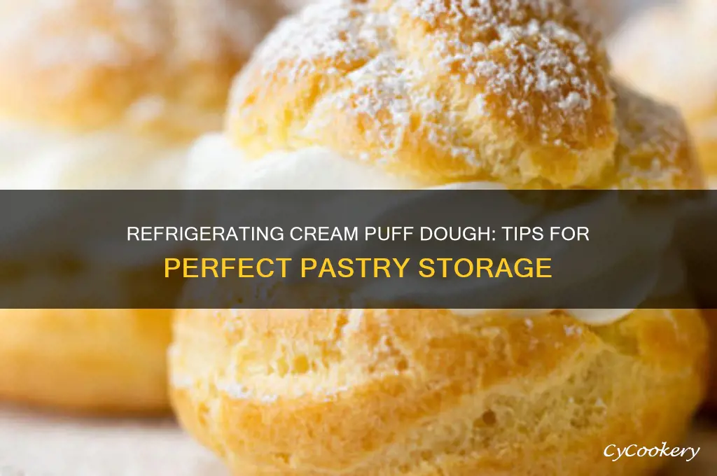 can i refrigerate cream puff dough