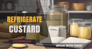 Refrigerating Custard: Tips for Safe Storage and Freshness