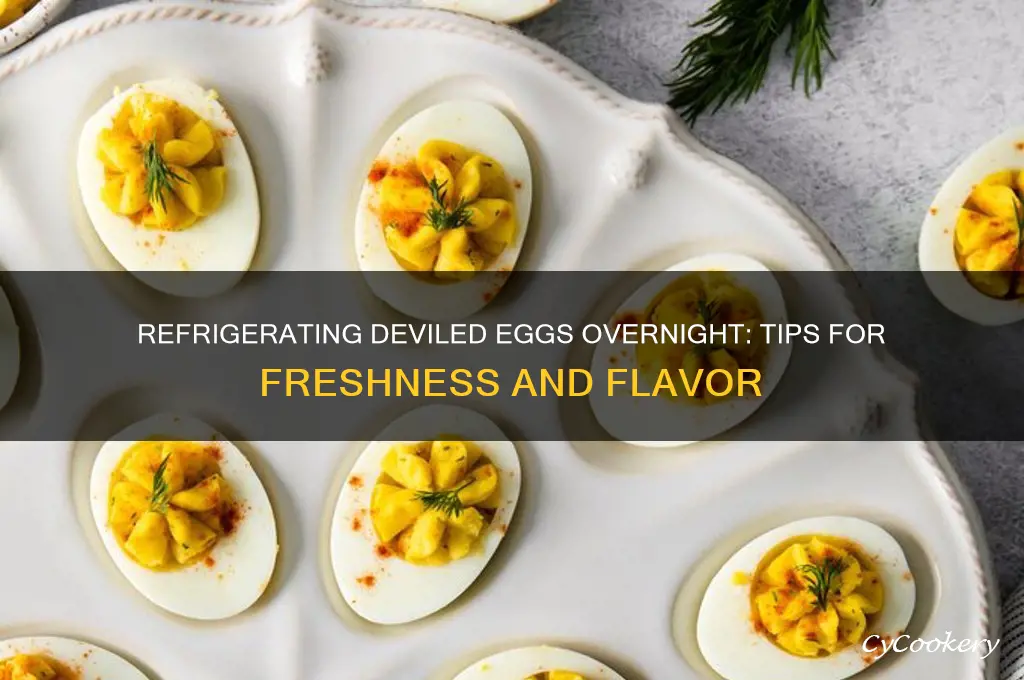 can i refrigerate deviled eggs overnight