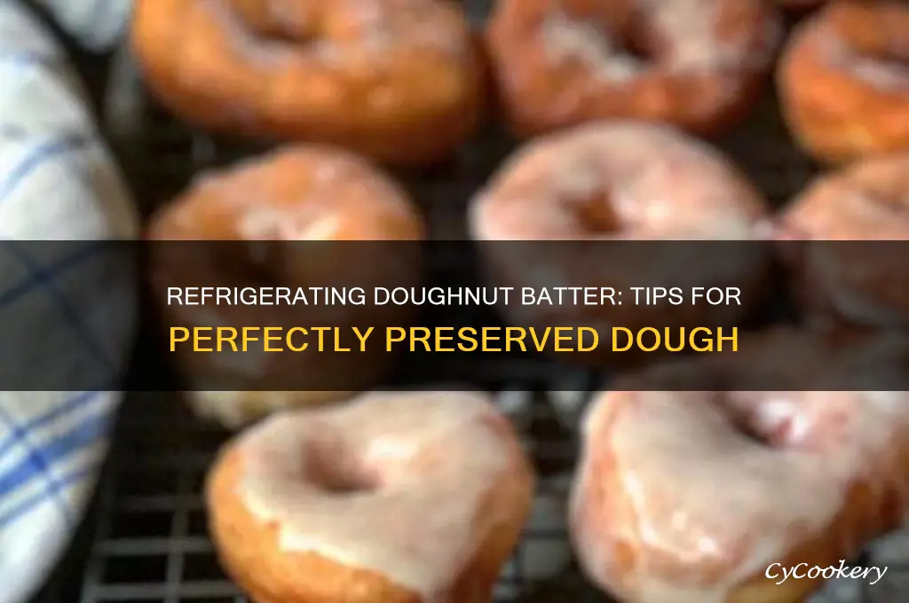 can i refrigerate doughnut batter