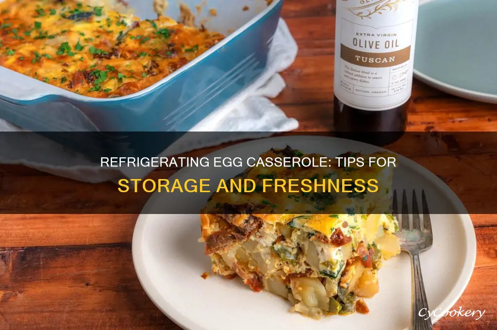can i refrigerate egg casserole