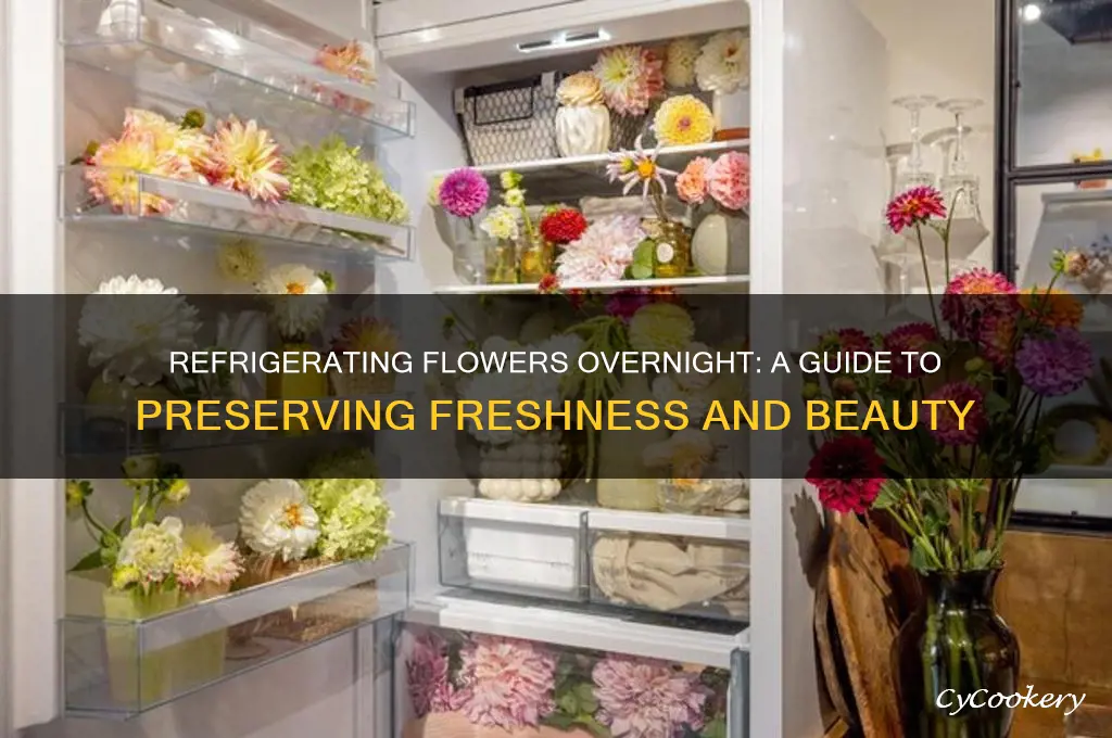 can i refrigerate flowers overnight