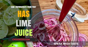 Refrigerating Food with Lime Juice: Safe Practices and Tips