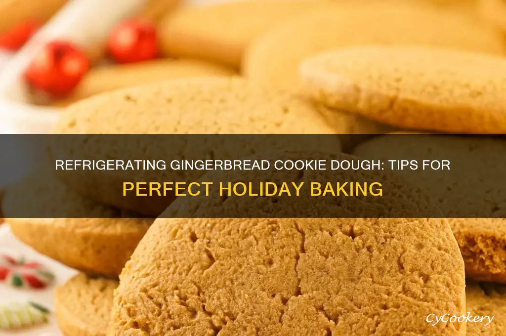 can i refrigerate gingerbread cookie dough