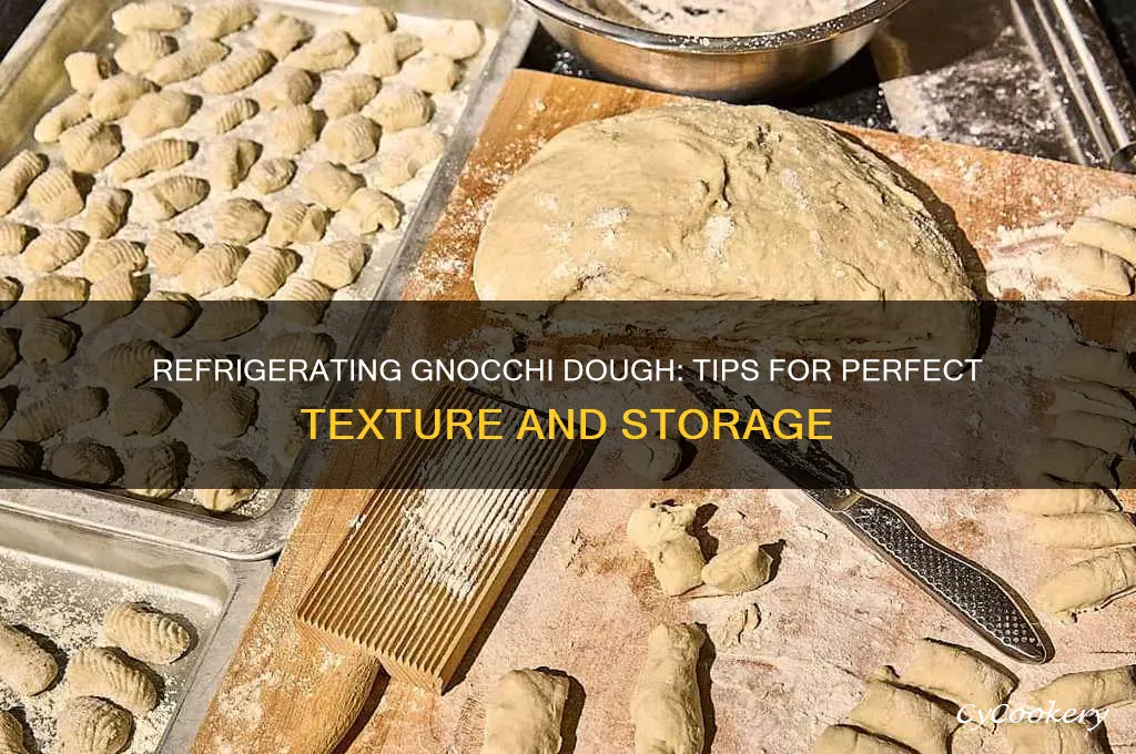 can i refrigerate gnocchi dough