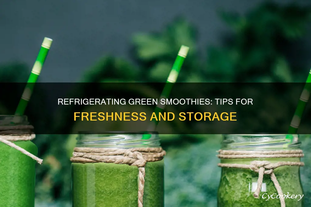 can i refrigerate green smoothie