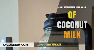Refrigerating Leftover Coconut Milk: Tips for Storing Half a Can