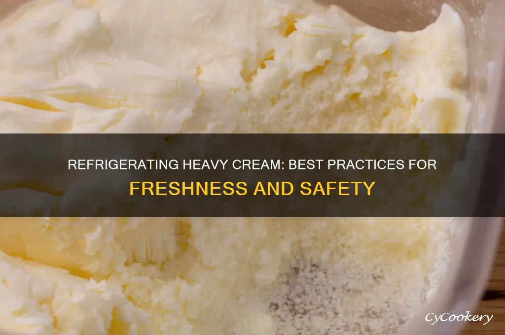 can i refrigerate heavy cream