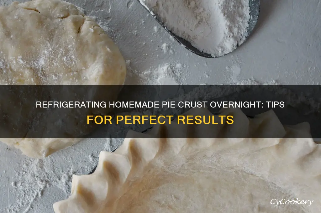 can i refrigerate homemade pie crust overnight