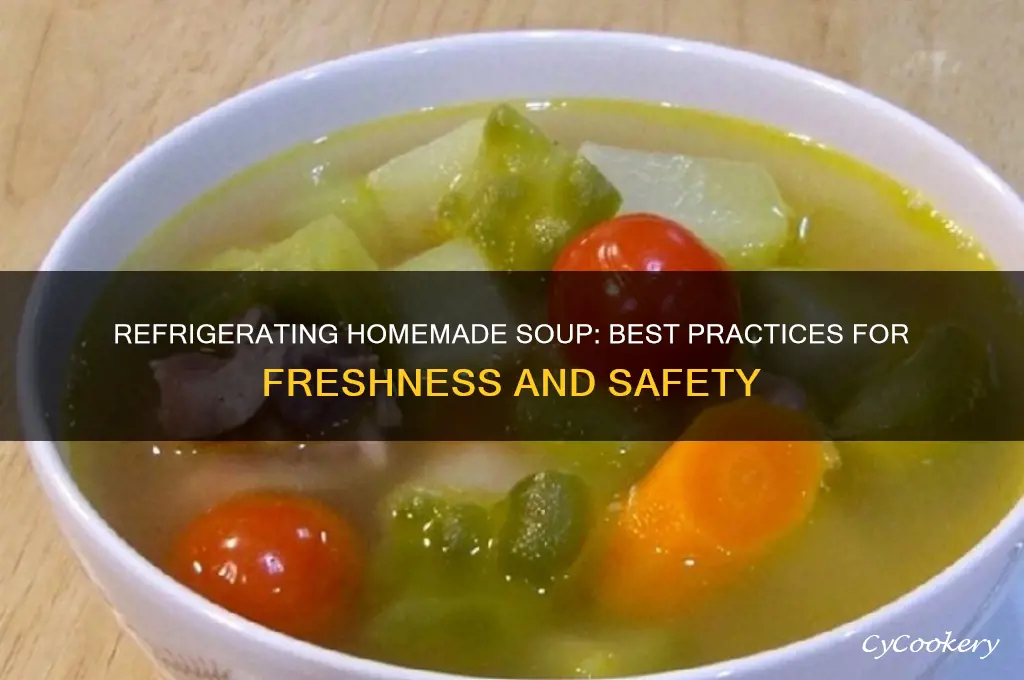 can i refrigerate homemade soup