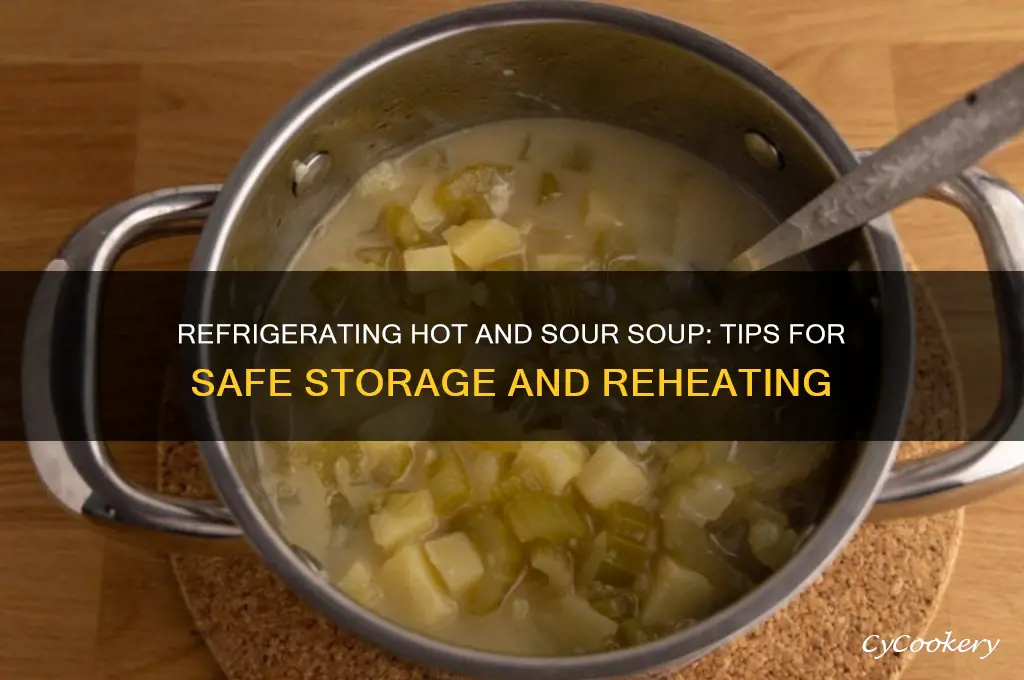 can i refrigerate hot and sour soup
