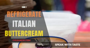 Refrigerating Italian Buttercream: Tips for Storage and Freshness