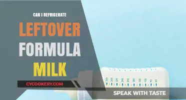 Refrigerating Leftover Formula Milk: Safety Tips and Best Practices