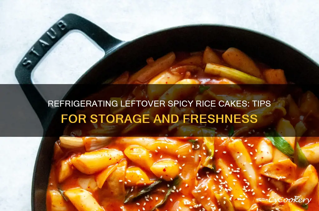 can i refrigerate leftover spicy rice cakes