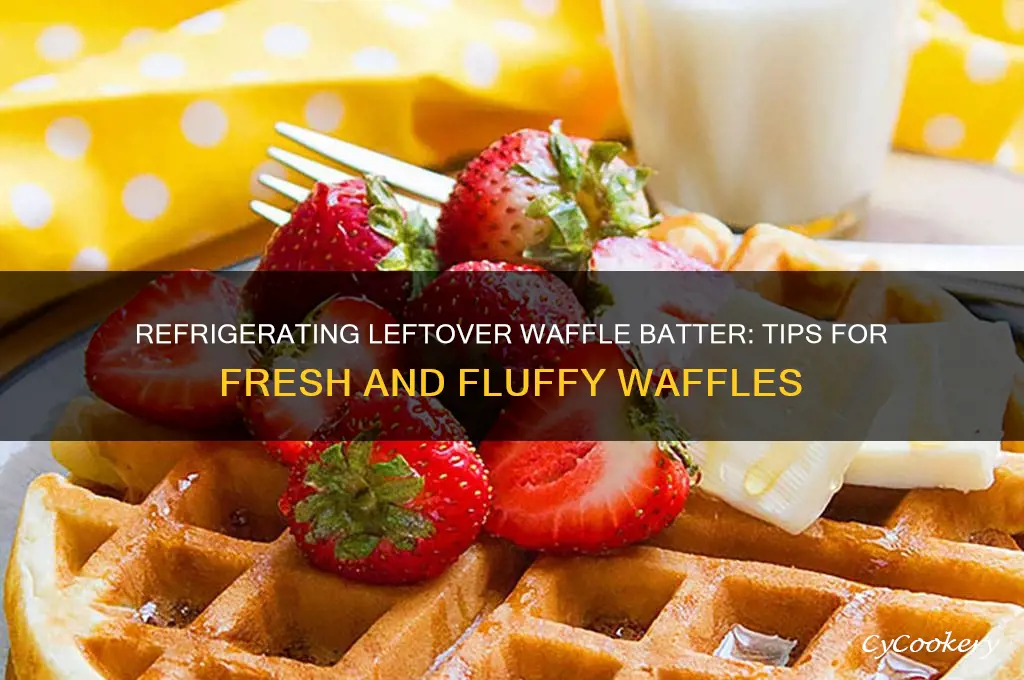 can i refrigerate leftover waffle batter