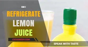 Refrigerating Lemon Juice: Best Practices for Freshness and Flavor