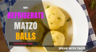 Refrigerating Matzo Balls: Tips for Storing and Reheating Perfectly
