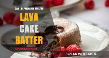 Refrigerating Molten Lava Cake Batter: Tips for Perfect Gooey Centers