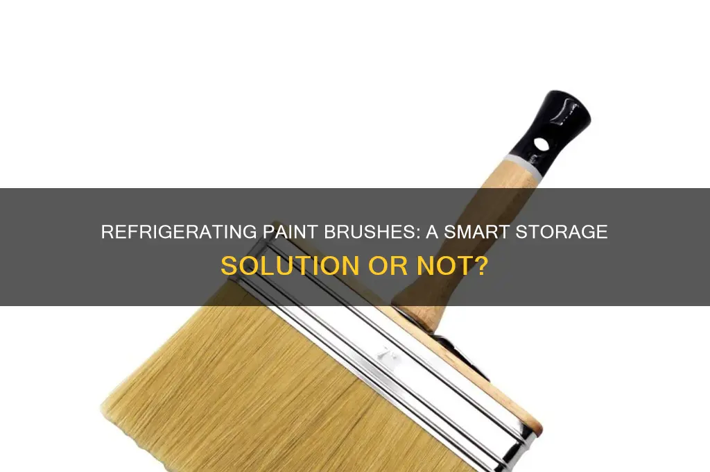 can i refrigerate my paint brushes