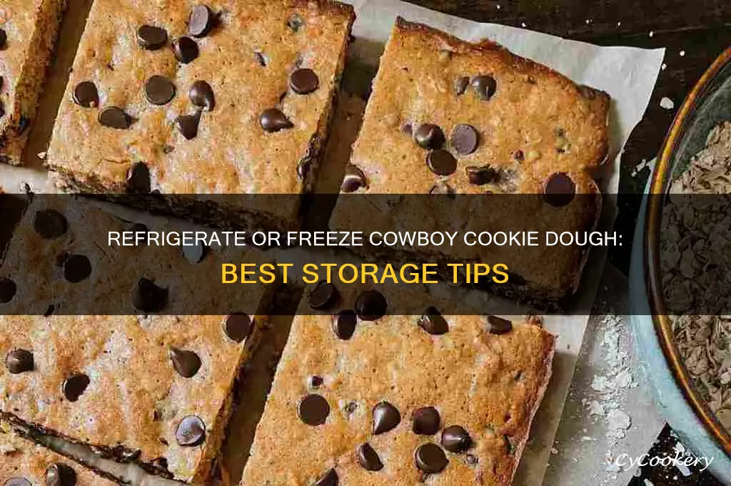 can i refrigerate or freeze my cowboy cookie dough