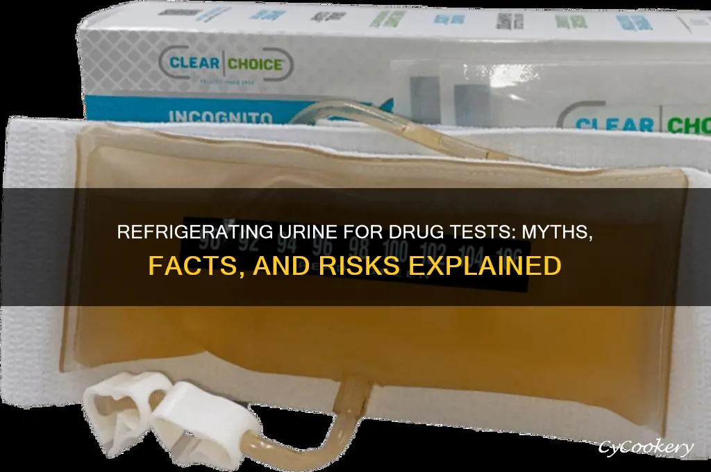 can i refrigerate pee for a drug test