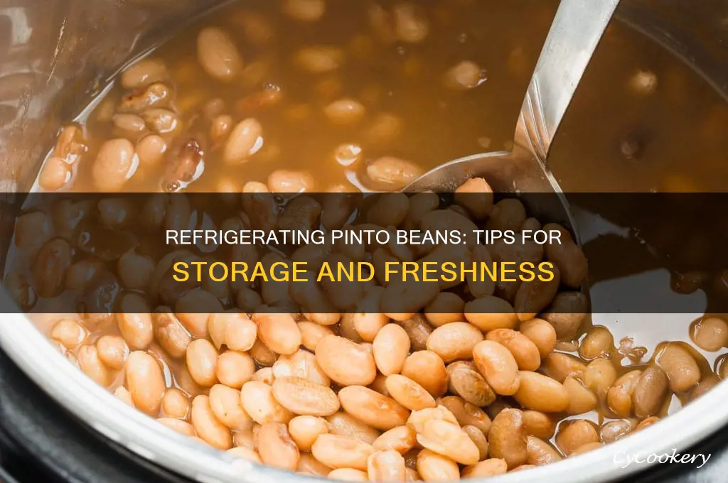 can i refrigerate pinto beans