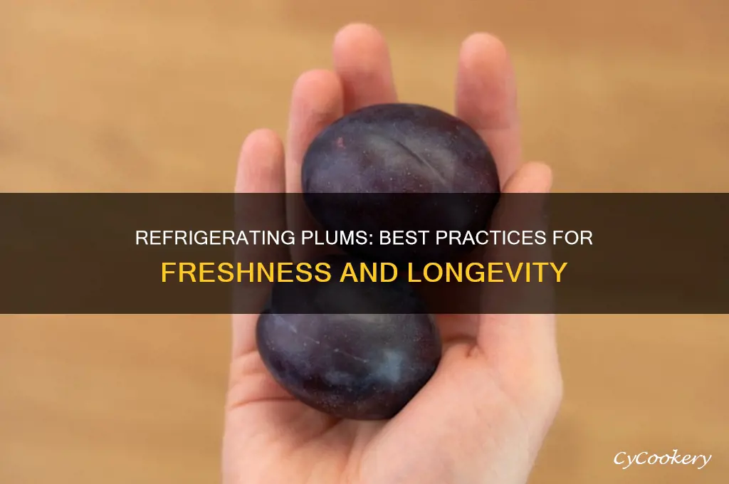 can i refrigerate plums