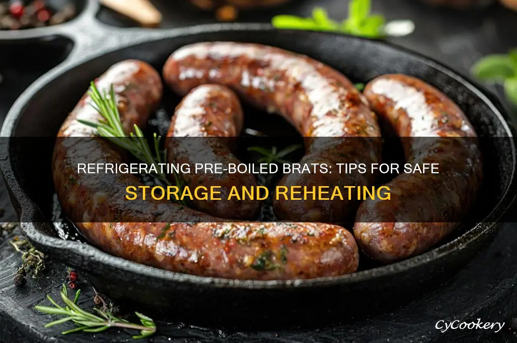can i refrigerate pre boiled brats