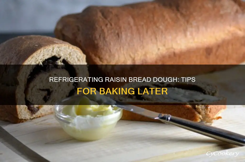 can i refrigerate raisin bread dough to bake later