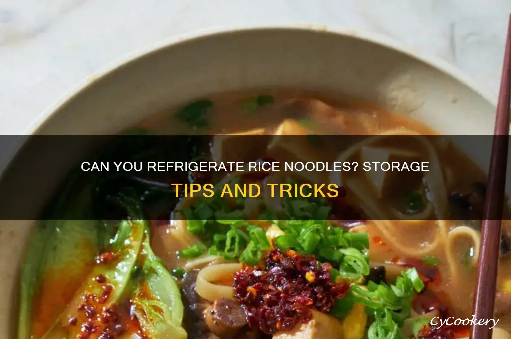 can i refrigerate rice noodles