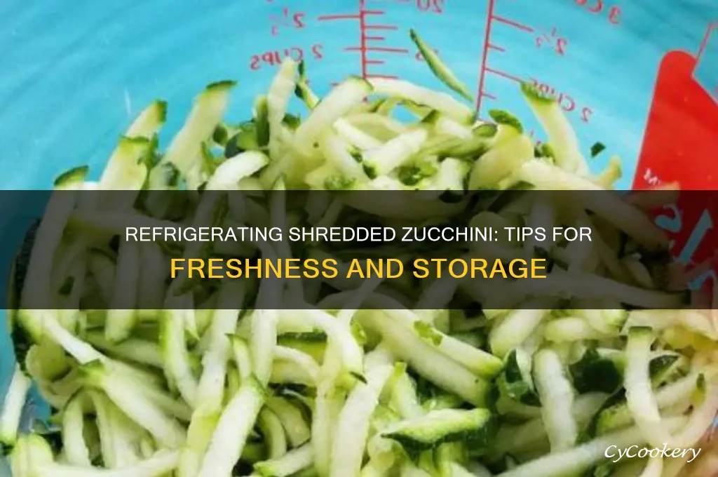 can i refrigerate shredded zucchini
