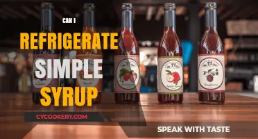Refrigerating Simple Syrup: Best Practices for Storage and Freshness
