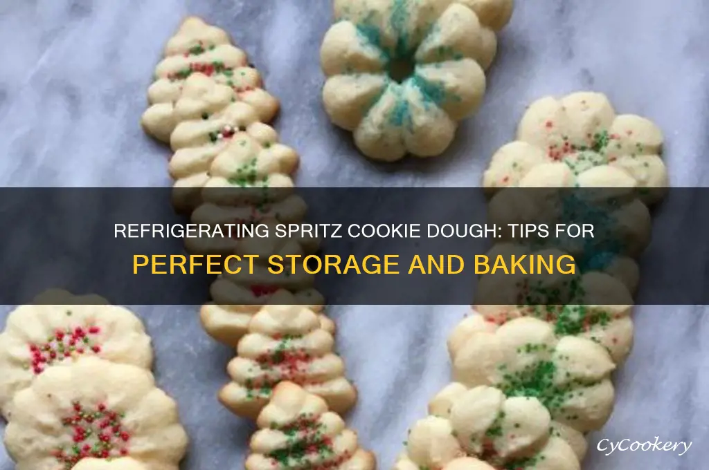 can i refrigerate spritz cookie dough