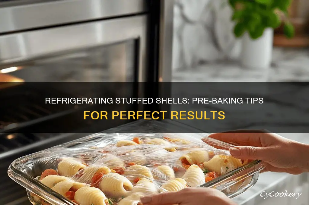 can i refrigerate stuffed shells before baking