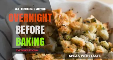 Refrigerating Stuffing Overnight: Tips for Safe and Delicious Baking