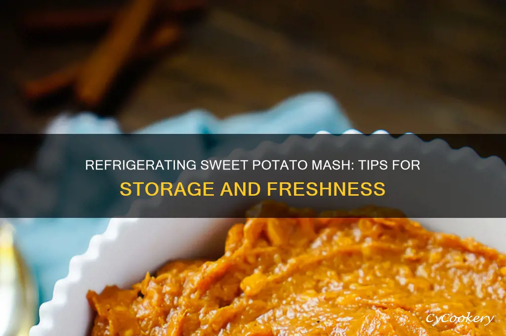can i refrigerate sweet potato mash
