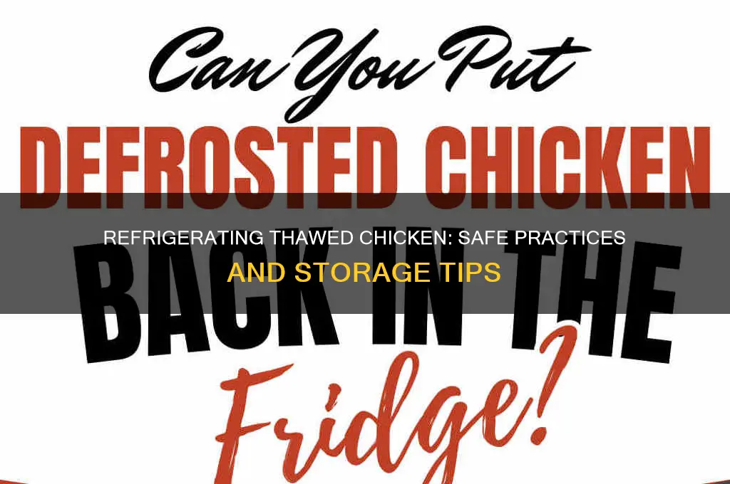 can i refrigerate thawed chicken