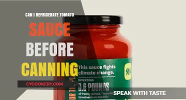 Refrigerating Tomato Sauce Before Canning: Safe or Risky Practice?