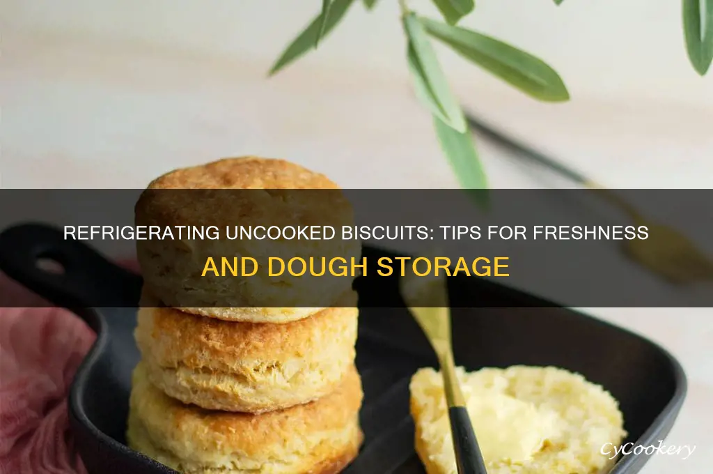 can i refrigerate uncooked biscuits