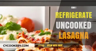 Refrigerating Uncooked Lasagna: Tips for Freshness and Safe Storage