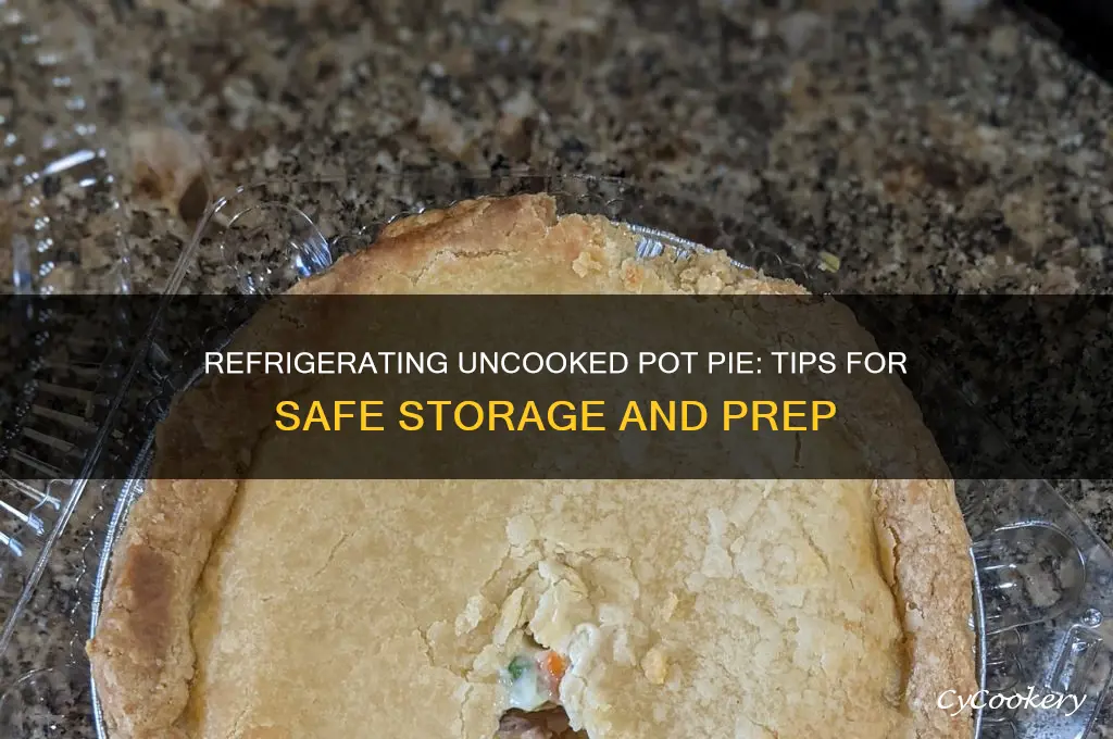can i refrigerate uncooked pot pie