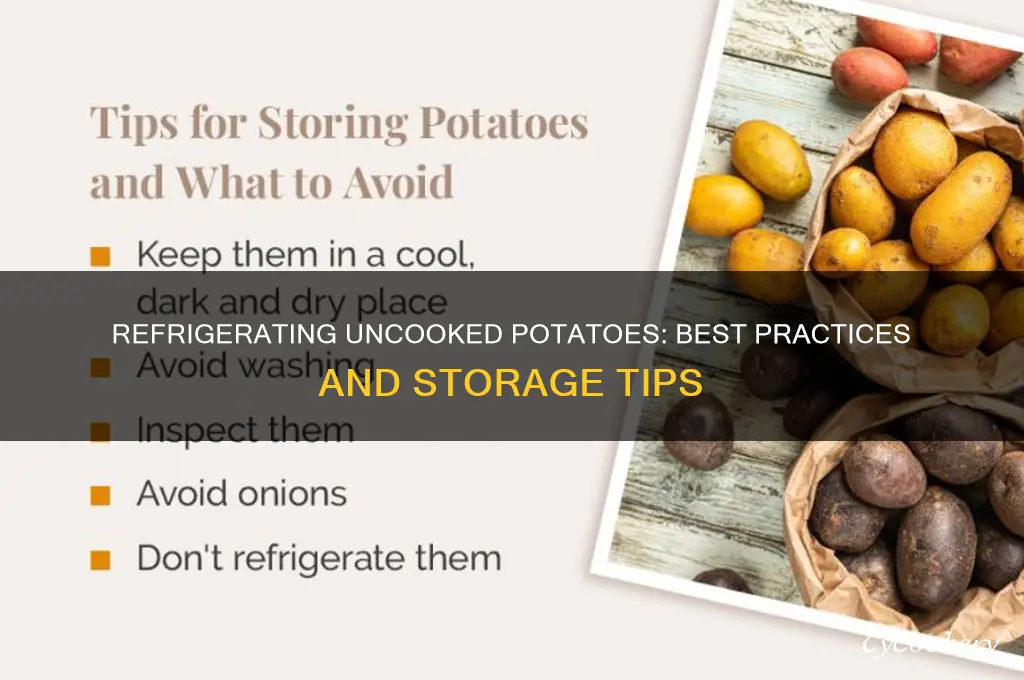 can i refrigerate uncooked potatoes