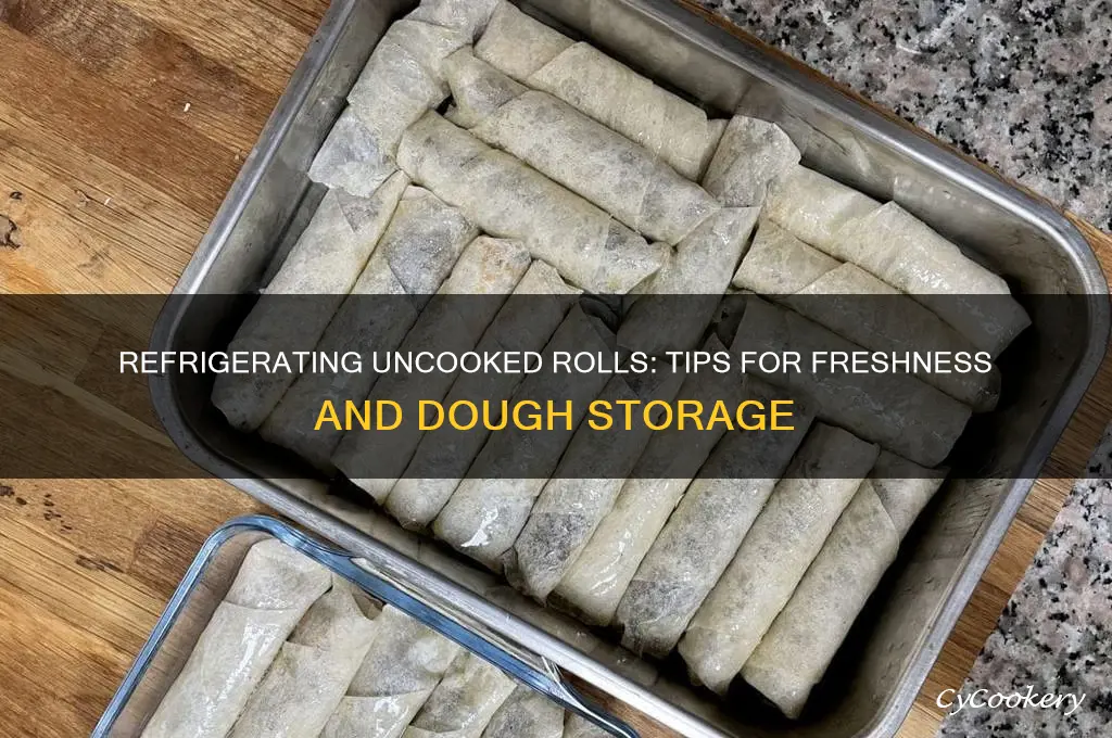 can i refrigerate uncooked rolls