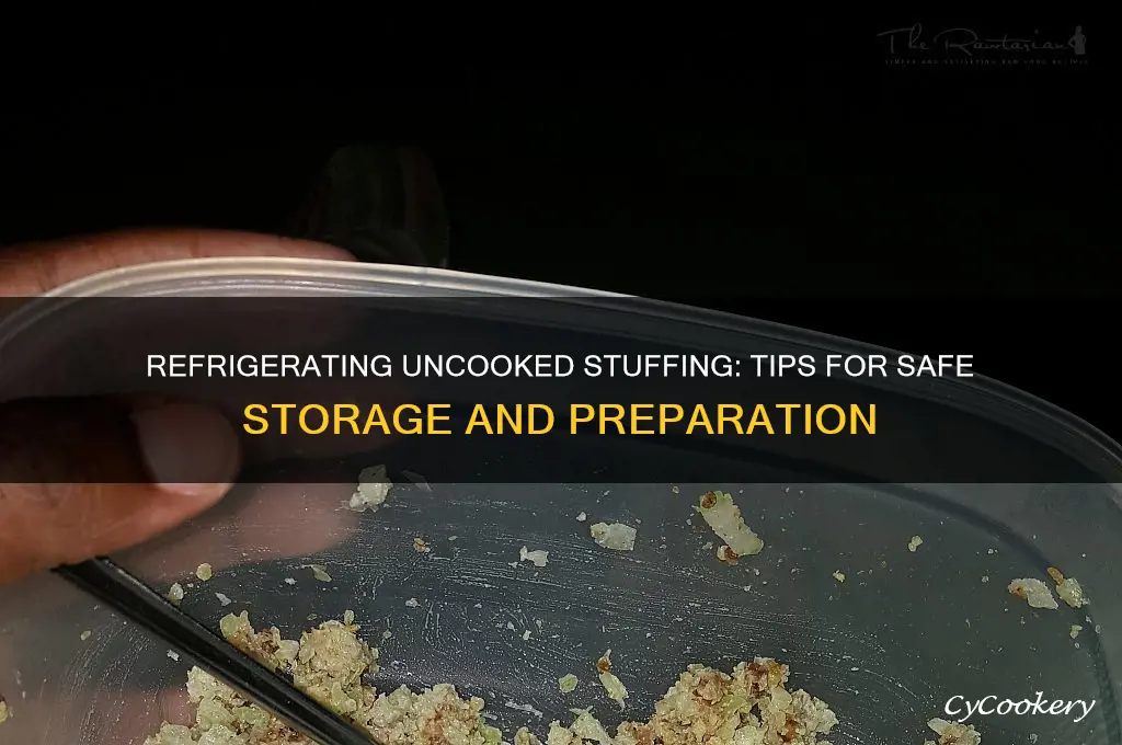 can i refrigerate uncooked stuffing