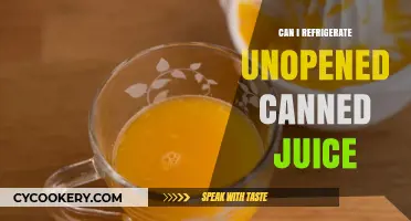 Refrigerating Unopened Canned Juice: Best Practices for Freshness and Safety