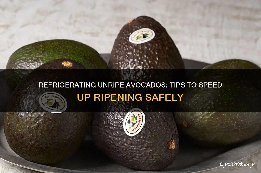 can i refrigerate unripe avocados