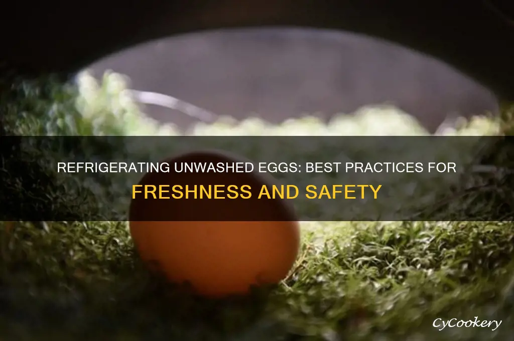 can i refrigerate unwashed eggs